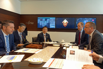 Treffen mit IT-Experten im Fujitsu Security Initiative Center (Tokio)