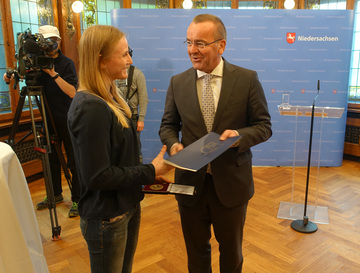 Pauline Starke und Boris Pistorius