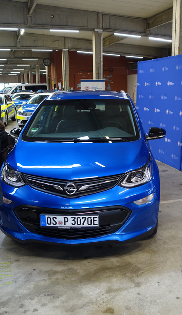 Opel Ampera-e (Quelle: Pressestelle Innenministerium)