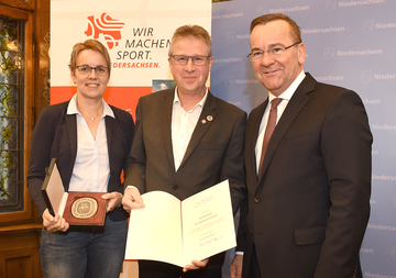 Sportverein Nortrup 1919 e. V. 1. Vorsitzender Herr Gundolf Wehberg, Vereinsmitglied Frau Heike Wehberg