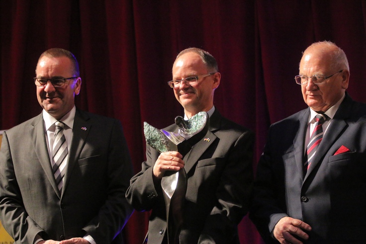 Kulturpreis Schlesien 2016: Herr Minister Pistorius in der Oper in Breslau