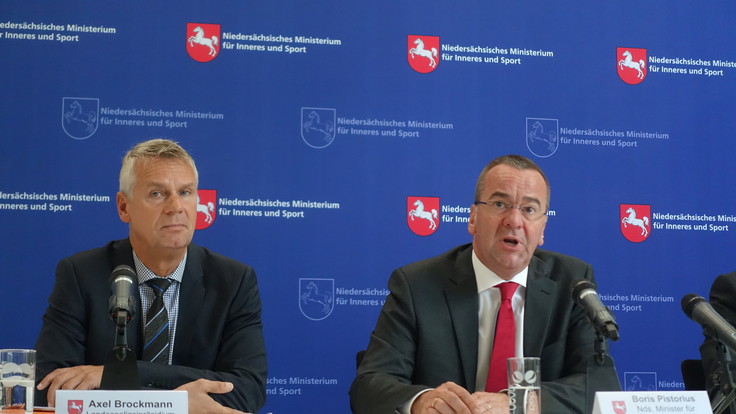 Axel Brockmann und Minister Pistorius