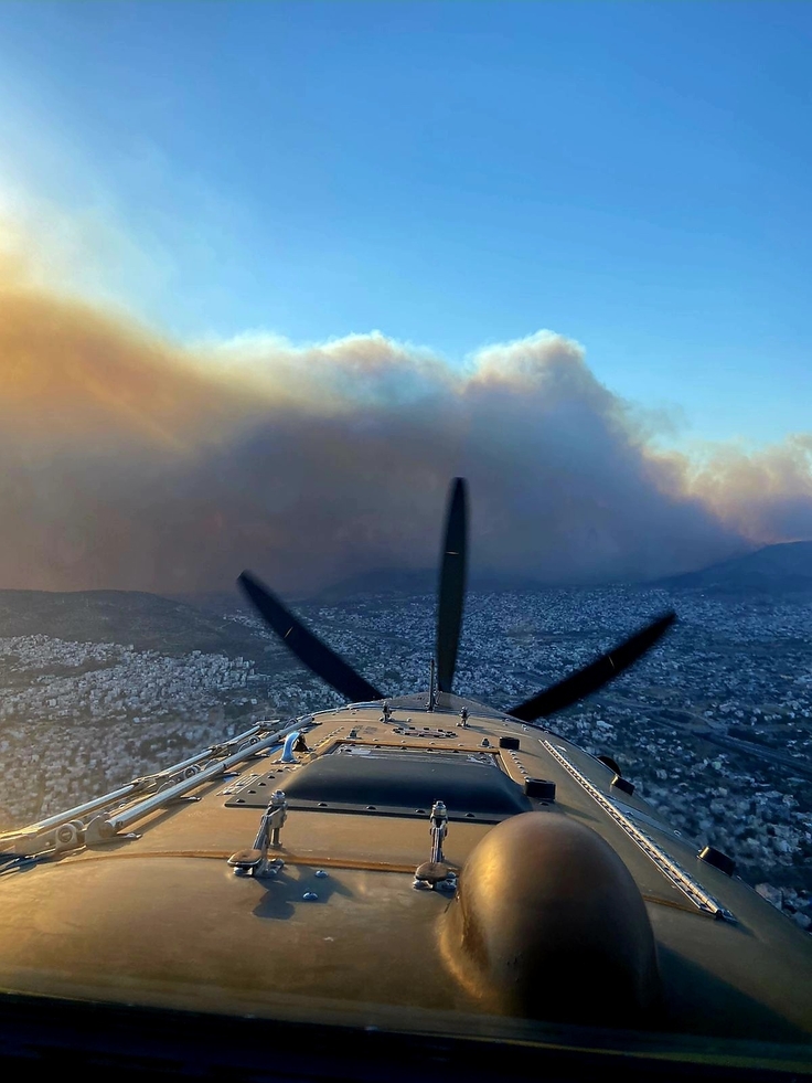 Landeanflug auf Griechenland