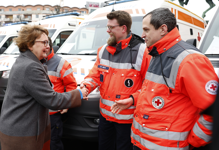 Übergabe der Zivilschutzfahrzeuge
