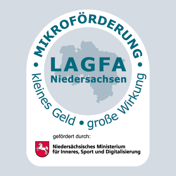 Logo: Mikroförderung gefördert durch MI